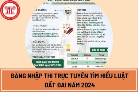Cuộc thi trực tuyến tìm hiểu Luật Đất đai năm 2024